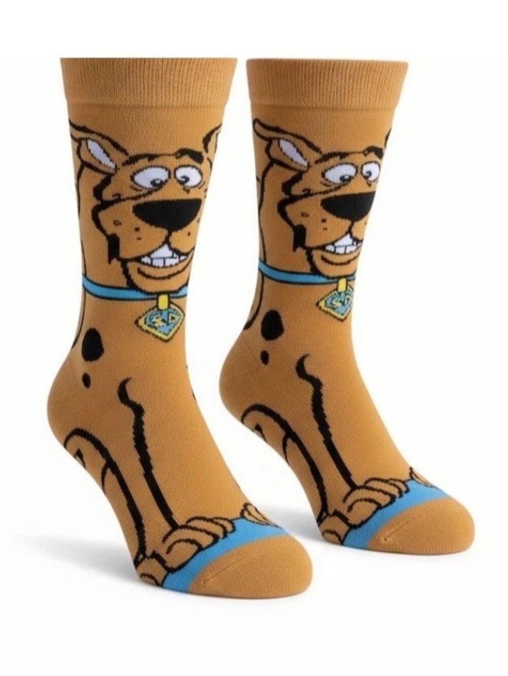 New SCOOBY-DOO Cartoon Novelty Crew Socks Adult Shoe Size 7-10 (M). Add some nov